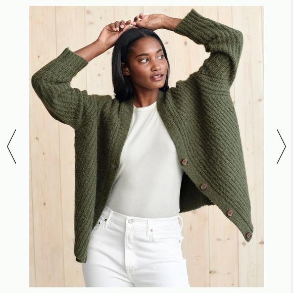 NWOT JENNI KAYNE Cocoon Cardigan in Olive Size Small - Picture 2 of 8